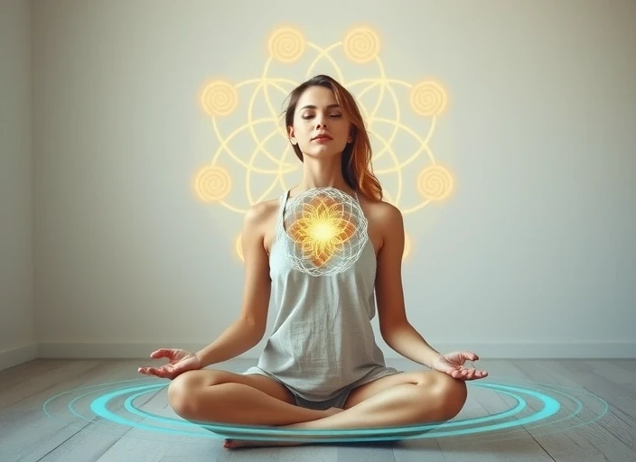 innere Blockaden lösen0 innere Blockaden lösen.<br />
eine Frau sitzt in einer Meditationshaltung auf dem Fußboden. aus Ihrem Herzen fließt ein heller Lichtstrahl, hinter und neben ihr sind Symbole.</p>
<p>Divine Blessing zum höchsten Wohle aller für Liebe, Frieden, Harmonie und Feiheit