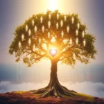 Herzöffnung, ein Ahnenbaum mit einem leuchtenden Herzen zum Wohle aller für Liebe, Freiden, Harmonie und Freiheut, eure Marlies JC Reimers