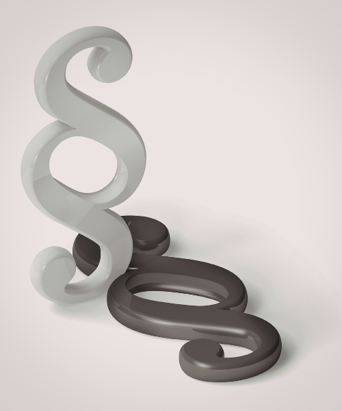 AGB Paragraphen AGB<br />
Auf dem Bild sind zwei Paragraphenzeichen zu sehen, um zu vermitteln, dass es sich um Paragraphen anzudeuten