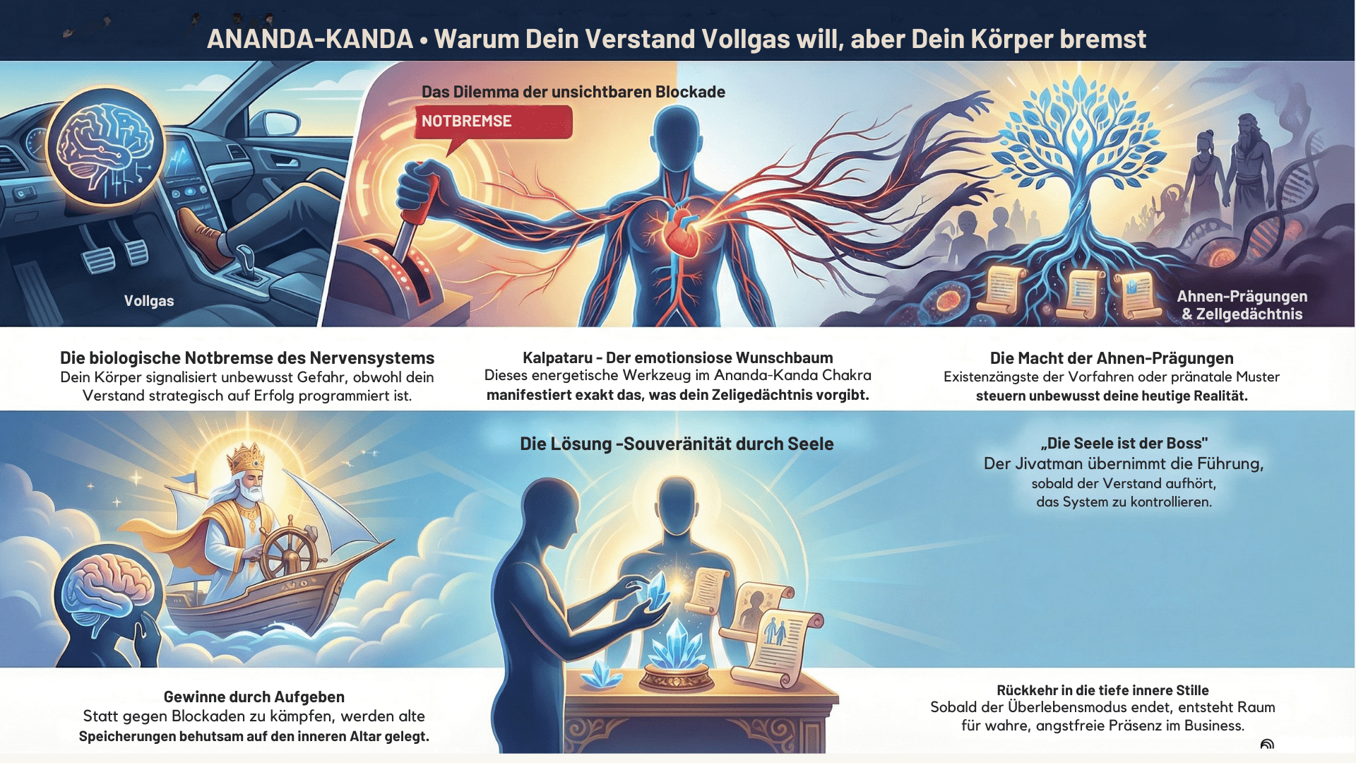 ANANDA-KANDA Ananda Kanda Charkra eine graphische Darstellung der Verbundenheit mit unseren Ahnen und wie wir diese Verbundenheit in Liebe lösen können. Bild KI erzeugt Divine und Tao Blessing zum höchsten Wohle aller für Liebe, Frieden, Harmonie und Freiheit